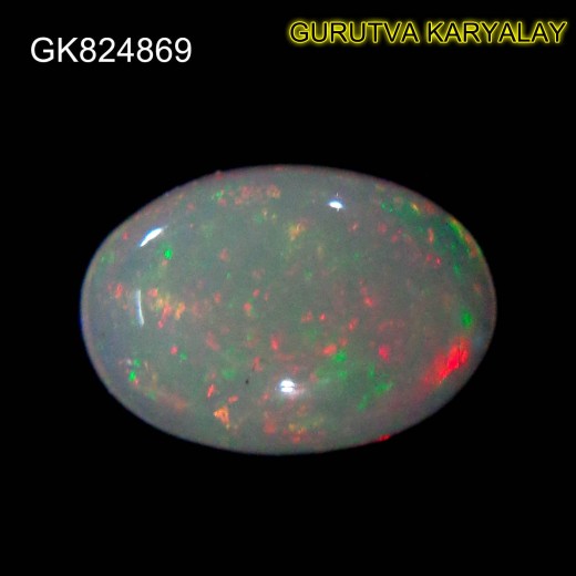 Ratti-0.56(0.51 Ct) Excellent Play of 7 Color Effects Real Opal