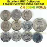 59 Different Very Rare 5 Rupees+10 Rupees Commemorative