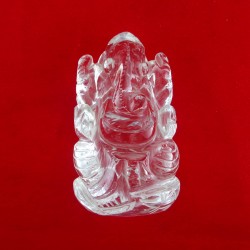 Lab Tested 52.000 Gram Natural Crystal Shree Ganesha Idols