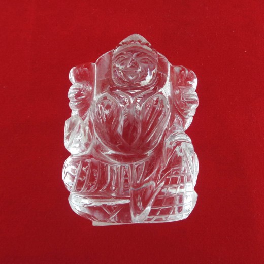 Lab Tested 46.000 Gram Natural Lakshmi Crystal Idols