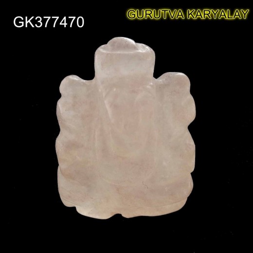 Natural Rose Quartz Ganesha 34.65 CT Ganesh