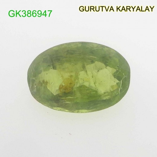 Ratti-3.40 (3.08 ct) Green Peridot Premium Quality Gemstone